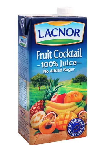 Lacnor Essentials Sugar Free Fruit Cocktail Juice 1 ltr
