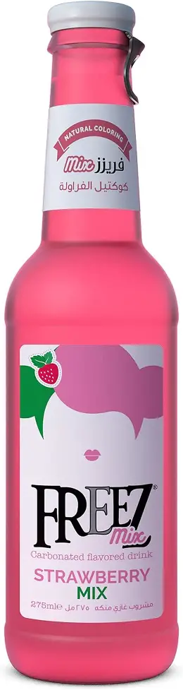 Freez Mix Carbonated Flavored Drink Strawberry Mix 275ml