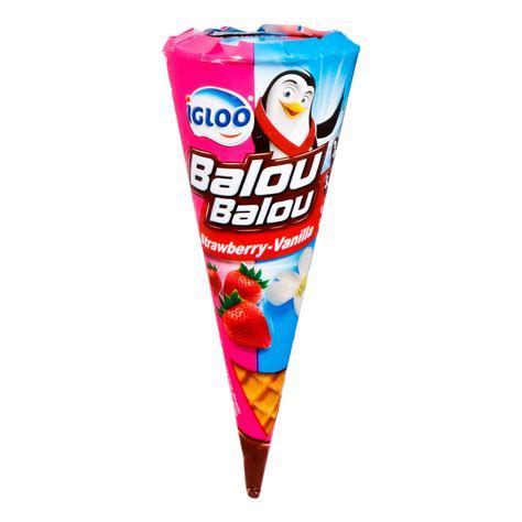 Igloo Cone Balou Vanilla Ice Cream 120 ml